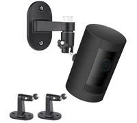 2Pack Adjustable Security Wall Mount Bracket for Ring Stick Up Cam & Ring Outdoor Cam Plus, Perfect View Angle for Your Surveillance Camera System - Black