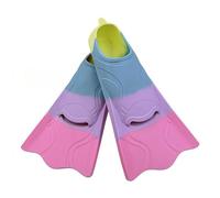 2pack Adjustable Silicones Swimming Flippers Corrosions Resistant Swimming Fin For Various Ages Travel Friendly Swim Flippers