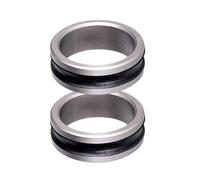 2pack Anti Abrasion Fishing Rings with Depth Grooves Pattern Secures Line During Prolonged Fishing Hand Protecting Fishing Gear Tool