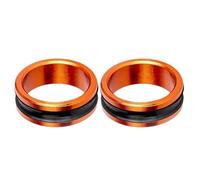 2pack Anti Abrasion Fishing Rings with Depth Grooves Pattern Secures Line During Prolonged Heavy Type Line Rings