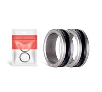 2pack Anti Abrasion Fishing Rings with Depth Grooves Pattern Secures Line During Prolonged Outdoor Equipment Accessories