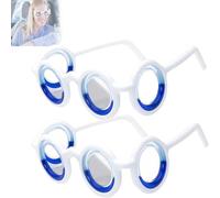 2Pack Anti Motion Sickness Anti-Nausea Smart Glasses, Portable Anti-Dizziness Liquid Glasses, Carsickness Airsickness Seasickness Glasses, Natural Nausea Relief Glasses for Kids Adults