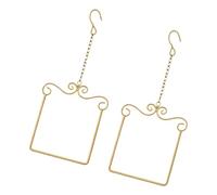 2pack Artistic Hummingbirds on Branches Metal Hanging Decoration Bird Swing Parrots Stand for Porch and Balcony Perches Stand Holder