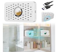 2Pack Auto Power-off Mini Desiccant Dehumidifier, Portable & Rechargeable