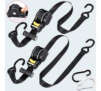 2Pack Automatic Ratchet Tie Down Straps 680Kg Car Roof Belt