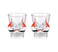2Pack Bikini Boobs Shot Glass Creative Human Body 3D Breasts Cocktail Glasses Cup Artistic Large Boob Drinking Glass Art Breasts Bar Nightclub Mini Glass Cup Flag Souvenir Home Bar Decor Gift 55ml