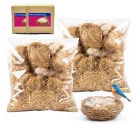 2Pack Bird Nesting Material, Bird Nests Bedding for any Hanging Holder, Soft, Warm and eco-friendly Supa Natural Bedding & Nesting Material For Birds & Small Animals, Wild Birds Home, Bird Lovers Gift