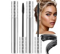 2Pack Black Mascara for Older Women,Mascara for Sensitive Eyes,Lengthening Waterproof Masc/ara,Natural,Long Lasting,Smooth,Gentle,Smudge Resistant,Volumizing,No Clumping,Suitable for Mature Ladies