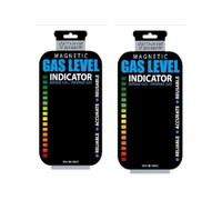 2Pack Black Practical Propane Butane LPG Fuel Gas Tank Level Indicator, Magnetic Gauge Bottle Grill Connectors and Hoses