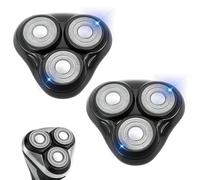 2PACK（Black） Universal Rotary Replacement Shaver Head,Compatible with Remington Shaver Series,for R3,R4,R5,R6,R7,R8,SP-3141 and SP-5161 Foils/Blades