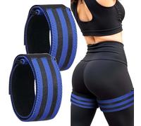 2Pack Blood Flow Restriction Band BFR Bundle Booty Bands Adjustable Exercise Glutes Occlusion strap Best Fabric Resistance Bands for Women Men Glutes Hip Building Exercising Butt Squat Thigh Fitness