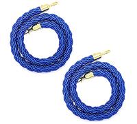 2Pack Blue Safety Barrier Rope with Hooks - 313 ft Adjustable for Crowd Control Indoor/Outdoor Use 400 cm Length Perfect for Event Partitioning and Safety Demarcation