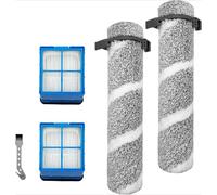 2Pack Brush Rollers & HEPA Filters Replacement Kit for BISSELL CrossWave for OmniForce EDGE 3930F / 3933/3930 Cordless Multi-Surface Hard Floor Cleaner (2 Rollers + 2 Filters + 1 Cleaning Tool)