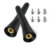 2Pack Car Antenna, Car Stubby Aerial AM/FM 6.5cm Mini Car Radio Small Short Roof Mast, Radio Universal Replacement with Stainless Steel Construction, Small Roof Antenna for Hatchback Truck Van