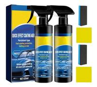 2pack Car Coating Spray, 3-In-1 Quick Effect Coating Agent, Multi-Functional Car Quick-Acting Coating Agent Spray for Shine And Protection, Advanced Nanotechnology, Waterless Wash