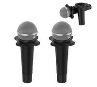 [2pack] Case for Shure SM58,NOUKAJU Silicone Protective Cover,Drop-Proof,Scratch-Proof,Shock-Proof,Protective Case for Shure SM58 Microphone(Black)