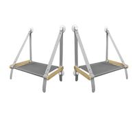 2pack Cat Window Perch Wooden Cat Hammock Bed with 4 Strong Suction Cups Safe Hanging Cat Windows Seat Shelf Foldable Kitty Lounger for Window Balcony