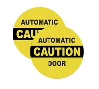 2Pack Caution Automatic Door Decal Self Adhesive Sticker for Car Truck Window