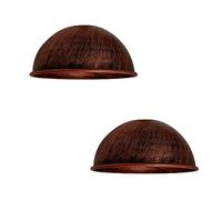 2Pack Ceiling Light Shade, Vintage Metal 29cm Dome Shaped Lamp Shades Easy fit Rustic Red Ceiling Pendant Lightshade for Hanging Replacement Living Rooms bedrooms Living Room Kitchen Dining Room