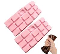 2pack Chocolate Squeeze, 6.3×2.7 Inch Chocolate Stress Ball for Stress Relief, Soft Food Slow Rising Bar for School Party Favors Office Travel