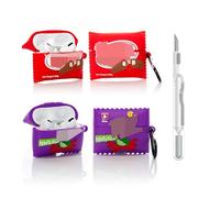 (2Pack+Cleaner Pen) XMBYGY Case for Apple AirPods Pro 2nd/1st Generation Wireless Earbuds with Cleaning Pen Kit, Silicone Cute Charging Case Shockproof Protective Cover for AirPods Pro 1/2 (TAK+KIT)