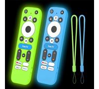 2Pack Climberer 4k Pro Remote Case Cover - Compatible with Free TV Button Onn 4K Plus/Pro Remote | Glow in The Dark