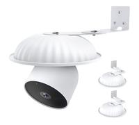 2Pack Corner Wall Mount with Weather Shield Cover for Google Nest Cam Outdoor or Indoor, Battery - 2nd Generation, Avoids Rain and Snow Covering Camera Lens, 300°Adjustable Reduce Blind Spots