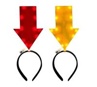 2Pack Dart Headband, Light Up Dart Headband | Creative Symbol Headband Photo Props, For Holiday Gatherings, Single's Parties, Cosplay, Carnivals & Group Photo