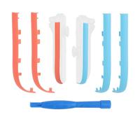 2Pack Decorative Color Strips for Joycon 2, Replacement Decorative Side Covers Replacement with 1 Kit Housing Shell Accessories Compatible with Switch 2 Joy-Con (Blue & Orange)