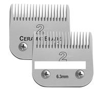 2Pack Detachable Dog Grooming Clipper Replacement Blades Dog Clippers | Dog Clippers,Ceramic&Stainless Steel,Compatible With Andis/Compatible For Wahl/Compatible For Oster(2 pcs 2)
