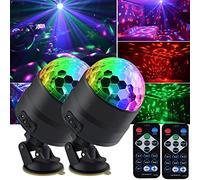 2Pack Disco Ball Light for Kids Teens Adults Parties,4Watts Party Stage Lamp,LED Strobe Lights, Birthday Christmas Gifts,Home Living Room Halloween Wedding Karaoke DJ Bar Lighting Decoration