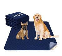 2Pack Dog Pads Washable 53”x65”, Extra Large Puppy Pads Waterproof, Super Absorption, Anti Skid Whelping Pad for Puppy Pen