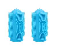 2PACK Dog Tooth Brushing Kit Cat Finger Toothbrush Puppy Finger Toothbrush Pet Finger Toothbrush Kit Dog Finger Toothbrush for Dogs Small Breed, Medium Large Dogs