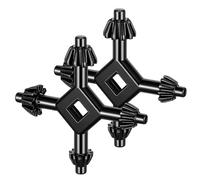 2Pack Drill Press Chuck 4 in 1 Drill Chuck Key 1/4" 3/8" 1/2" 5/8" Sizes Universal Chucks Key, Compatible with Most Drills Press & Power Tool Chucks