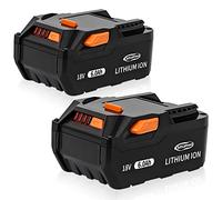 2Pack DSANKE R840085 18V 6.0Ah Lithium Ion Battery Replacement for RIDGID 18V Battery R840087 R840083 R840084 R840086 AC840085 AC840087P