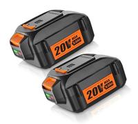 2Pack DSANKE WA3520 20V 6.0Ah Replacement for Worx 20V Battery WA3520 WA3525 WG151s WG155s WG251s WG255s, WG540s, WG545s, WG890, WG891 Worx 20Volt Lithium ion Cordless Power Tools