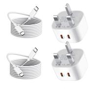 2Pack Dual 45W USB C Charger Plug and Cable for Samsung Galaxy S25/S25 Ultra/S25 Plus/S24 Ultra/S23 FE/S24+/S22/S21/S20/A56 5G/A36 A26 A16 A55 A54/Z Fold 5 6 7/Z Filp Super Fast Phone Charging Adapter