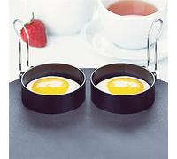 2pack Egg Ring Omelet with Handle Stainless Steel Egg Mold for Breakfast Sandwiches 3in Non Stick Round Eggs Cooker for Breakfast, Mini Pancakes, And Fried Ring Eggs Circles for Frying