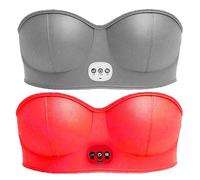 2Pack Electric Breast Massager Electric Bust Massager Wireless Breast Massager Breast Enhancer Massager Bra Multifunctional Massage to Improve Breast