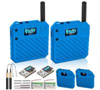 2Pack ESP32 LoRa V3 Development Board + 3.7V 3000mAh Battery + Custom Case Set - with 863-928 MHz Meshtastic Antenna and SMA Surport WiFi Bluetooth LoRa V3 Devices for AR duino LoRawan IOT N33 Blue