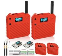 2Pack ESP32 LoRa V3 Development Board + 3.7V 3000mAh Battery + Custom Case Set - with 863-928MHz Meshtastic Antenna and SMA Surport WiFi Bluetooth LoRa V3 Devices for AR duino LoRawan IOT N33 Red