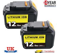 2Pack For Dewalt 18V Battery 12.0Ah XR Slide DCB184 DCB183 DCB182 DCB180 DCF885