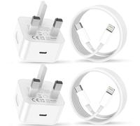 2pack for iPhone Charger Fast Charge, USB C Charger Plug Adapter and 2M Fast Charge Lead Phone Charging for Apple iPhone 14/13/12/11/Pro Max/XS/XR/X/SE/8/7/6 Plus, for ipad (white)