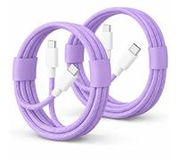 2Pack For Samsung Galaxy A36 A56 A35 A55 Tab A11 S11 Ultra A9 Plus S10 Lite S9+ S9 FE S8 S7 S6 Lite A9 A8 A7 Charger Cable USB C 60W Type C Fast charging cable Braided 2pack lead (PURPLE, 1M)