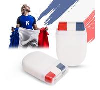2Pack France Flag Face Paint 3 Color Paint Stick Red White and Blue Make Up Stick for France National Day Party Sports Events