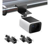 2Pack Gutter Mount Compatible with eufy Security SoloCam S220/C210, eufyCam 2C/2C Pro/S3 Pro, 3/S330, 2/2 Pro, 3C/S300, 360°Adjustable Weatherproof Mounting Bracket for Eufy Security Camera - Black