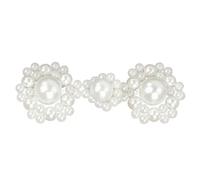 2pack Handmade Decorative Pearls Buttons Traditional Chinese Frogs for Wedding Dresses and Attires Crystal