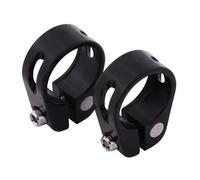2pack High Strength Bicycles Seats Tube Clamp Quickly Release Bike Seatpost Clamp for Mountain Bike Commuters Seats