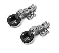 2pack Hydraulic Glass Door Hinges Quiet Close Mechanism with Strong Steel Construction for Cabinet Doors Durability Glass Door Hinges with Quiet Closures