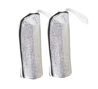 2Pack Insulated Water Bottle Cover, Cold Insulation, Aluminum Foil nd Pearl Cotton Bottle Holder, 3 Layer Construction, Hangable Water Bottle Insulators Sleeve Bag for Kitchen Outdoor Camping